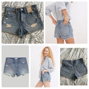 Madewell Relaxed Denim Shorts in Renfield Wash: Destructed Edition
